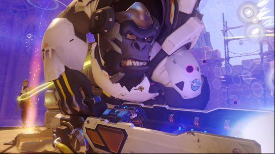 Overwatch 2 characters: a large gorilla in a spacesuit.