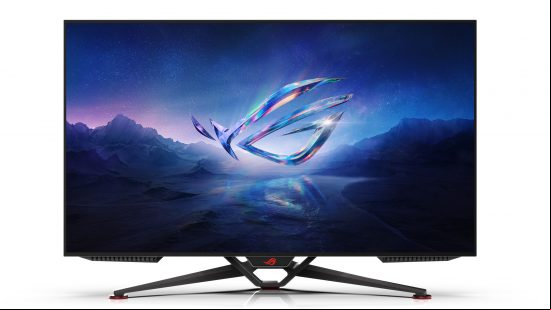 PCGamesN - Best 4K gaming monitors - ASUS ROG Swift OLED PG42UQ on white background
