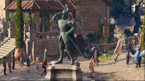 baldurs gate 3 a statue in the city of baldurs gate