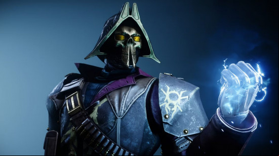 Destiny 2 classes: An Arc Titan with electricity emanating from their left hand.
