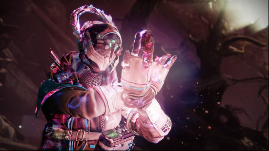 Destiny 2 classes: A Prismatic Warlock crossing their hands to become transcendent.