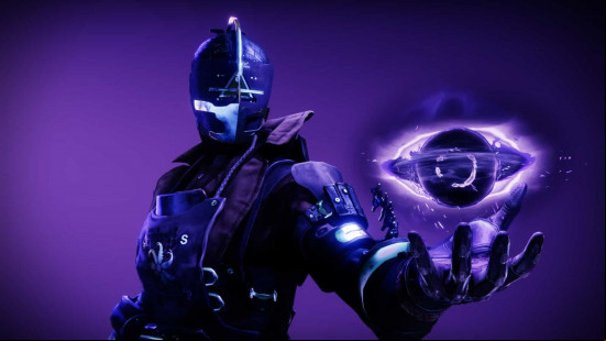 Destiny 2 classes: The Void Warlock subclass with a ball of Void energy in its outstretched left hand.