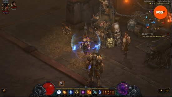 Diablo 4 pets - a Diablo 3 Wizard with a Battlecruiser pet from StarCraft II.
