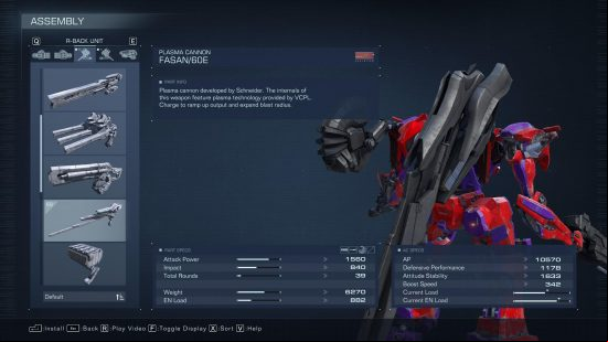 The best Armored Core 6 energy weapon
