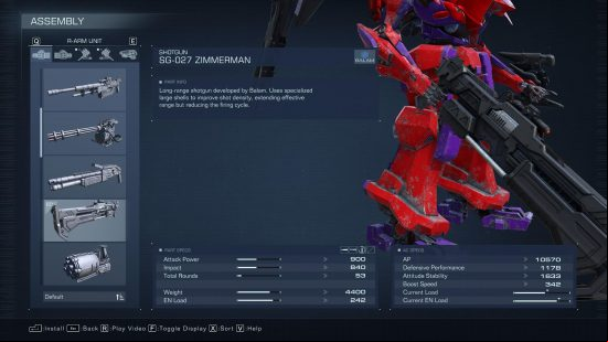 The best Armored Core 6 shotgun