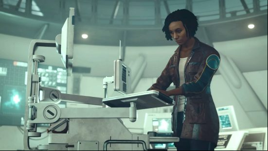 Noel is one of the core  of the Starfield Constellation faction. Here we see her doing some research in a laboratory.