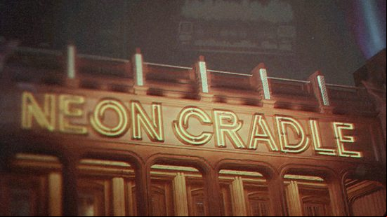 The front of the Neon Cradle, a nightclub that you must heist in one of the Payday 3 heists: Rock the Cradle.