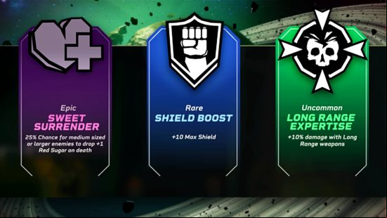 Deep Rock Galactic Rogue Core - Three abilities to power up your character.