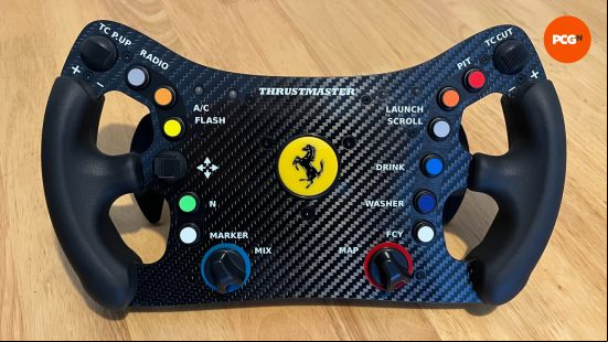 Closeup photo of the Ferrari 488 GT3