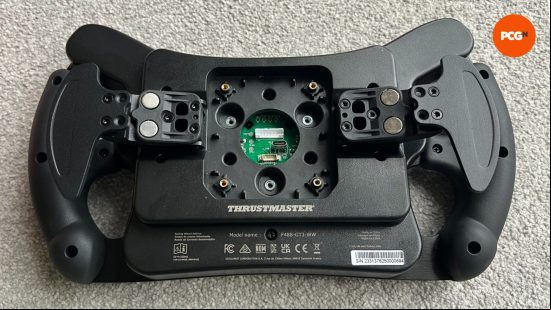 a photo showing the rear of the Ferrari 488 GT3 wheel with no adaptor attached
