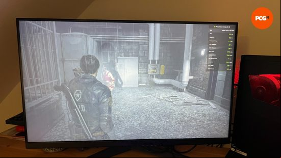 Resident Evil 2 running on LG 4K monitor