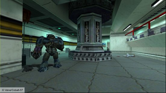 Half-Life Absolute Zero: a Half-Life corridor with a bulky alien guy