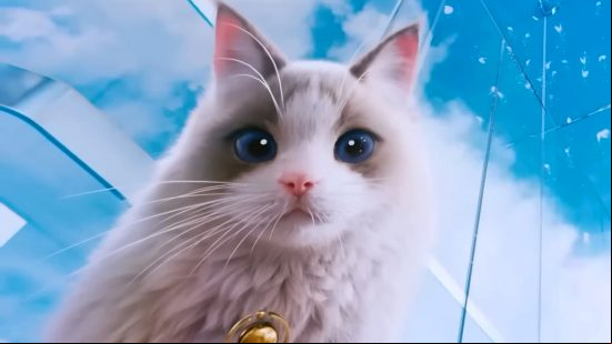 Inzoi release date: Psykhet, the mascot-like cat that appears throughout the life sim's trailers and gameplay.