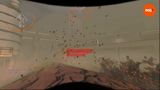 A swarm of Roaming Locusts in Lethal Company.