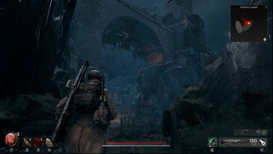 The Forlorn Coast's gothic bridge looms large over the Traveler as they begin to explore the first of the Remnant 2 DLC locations in The Awakened King.