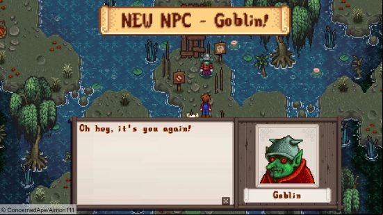 Stardew valley mod Witch Swamp expansion