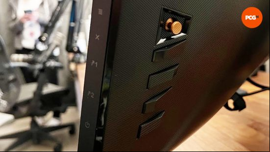 A close up of the PG27AQN rear
