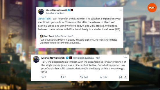 Cyberpunk 2077 Phantom Liberty CEO: tweets from the CDPR CEO