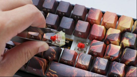 Ducky One SF Doom Edition hotswap keys