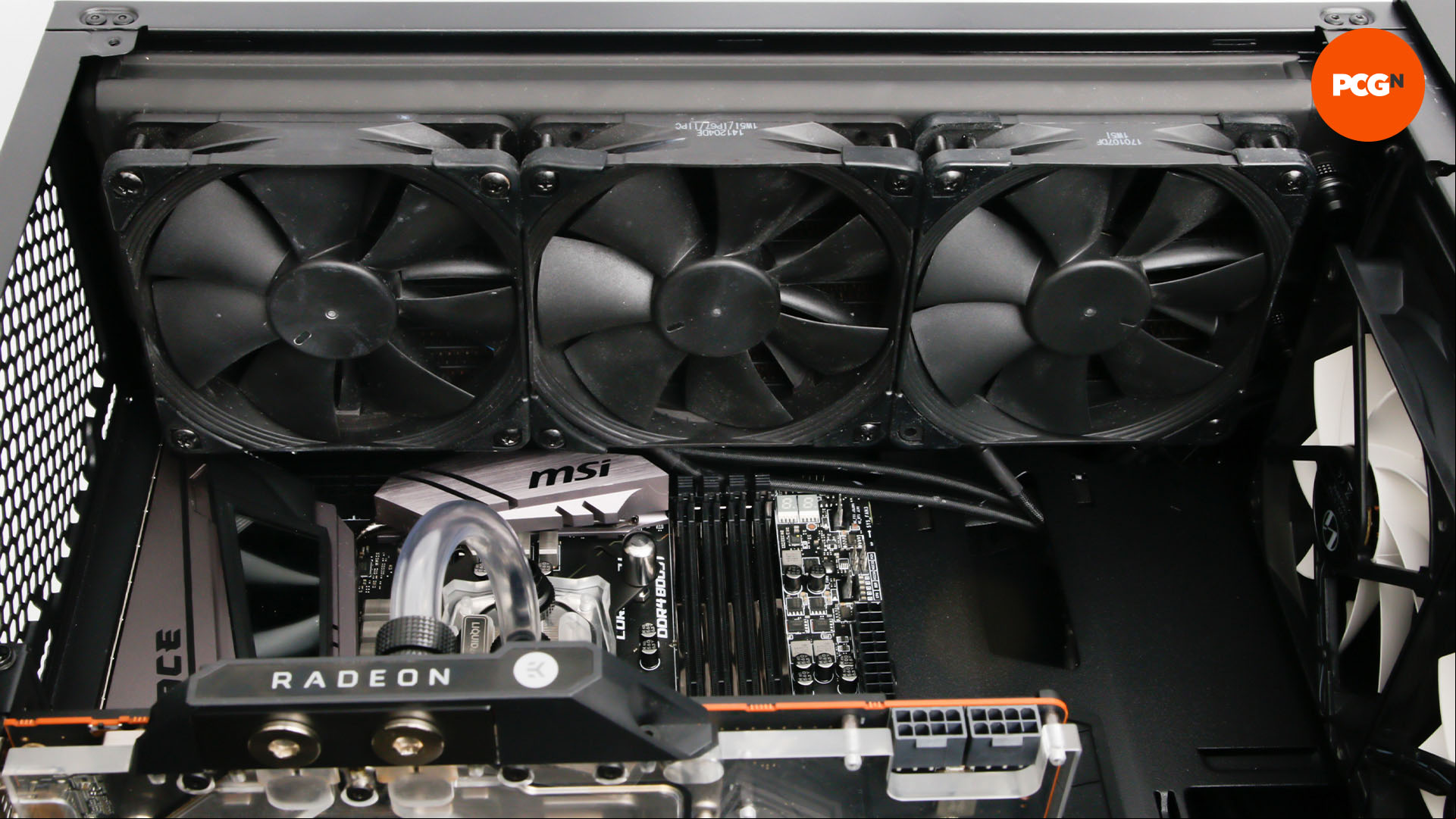 How to water cool your PC: Radiator fitted in PC case roof