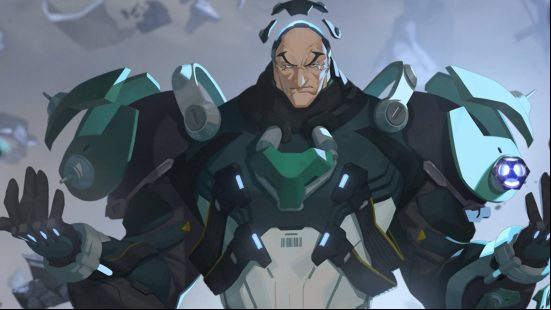 Overwatch 2 tier list: Sigma is holding two floating orbs.