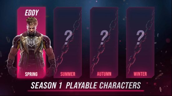 The Tekken 8 characters in Season 1, with Spring revealed as Eddy Gordo. Summer, Fall, and Winter are currently unknown.