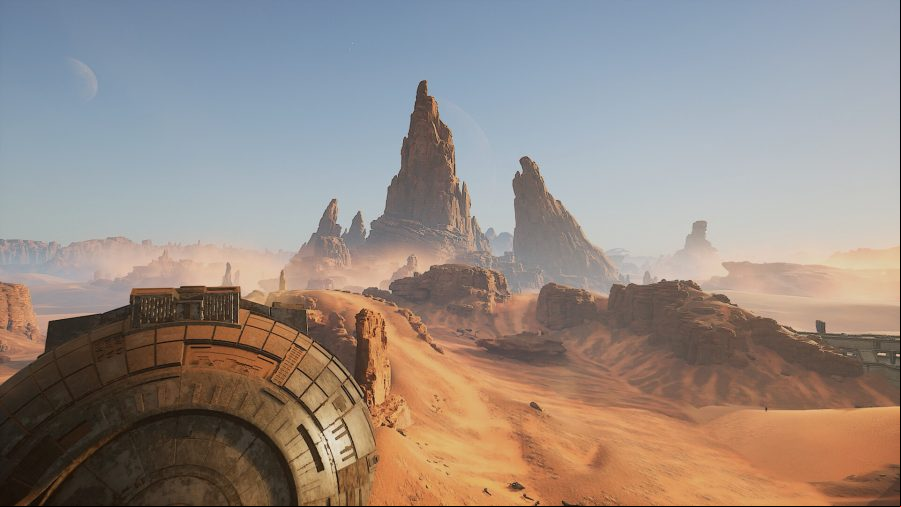 Dune Awakening: a barren, arid desert.