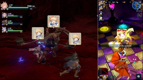 Clearing a quest in Granblue Fantasy Relink and Dragalia Lost.