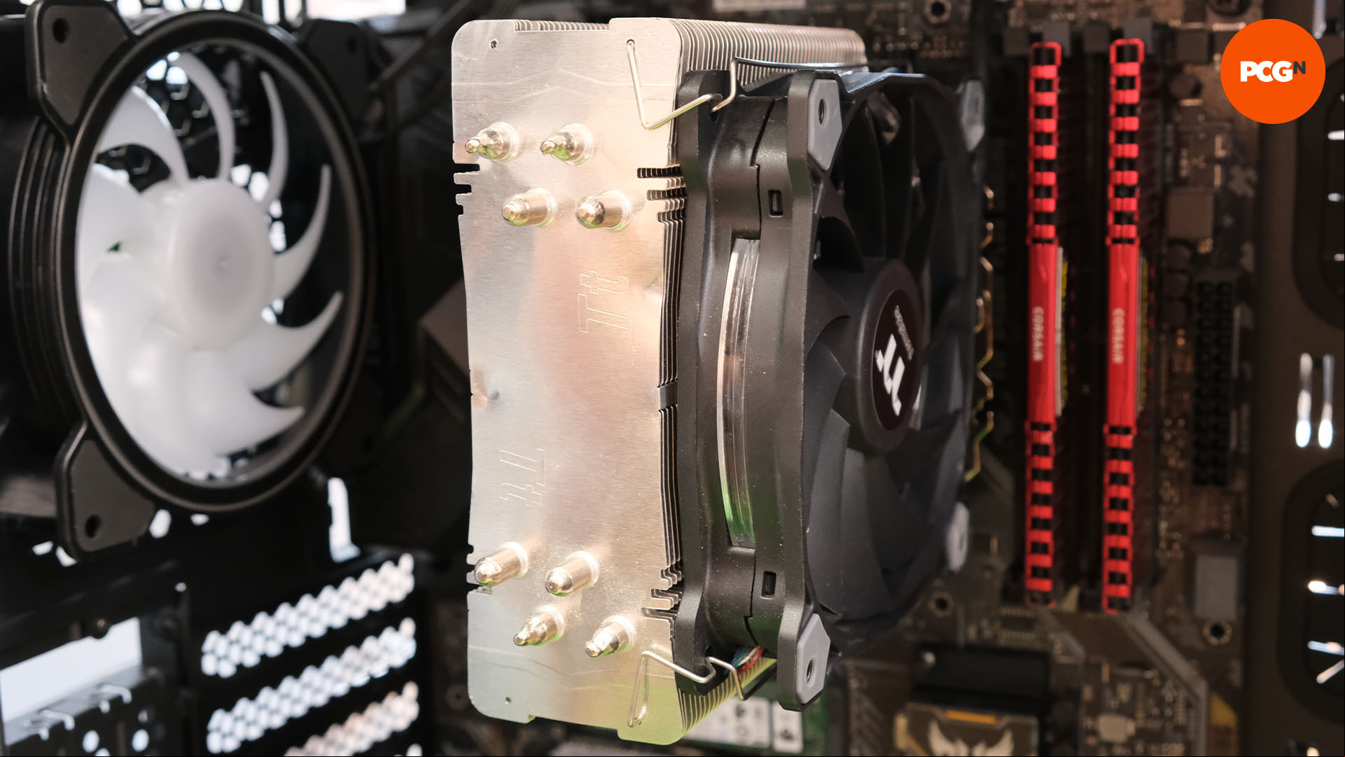 How to build a gaming PC: Orient cooler so the fan blows towards the rear of the case