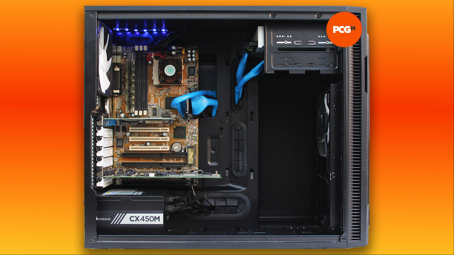 How to build a retro gaming PC: Side view of Pentium MMX system