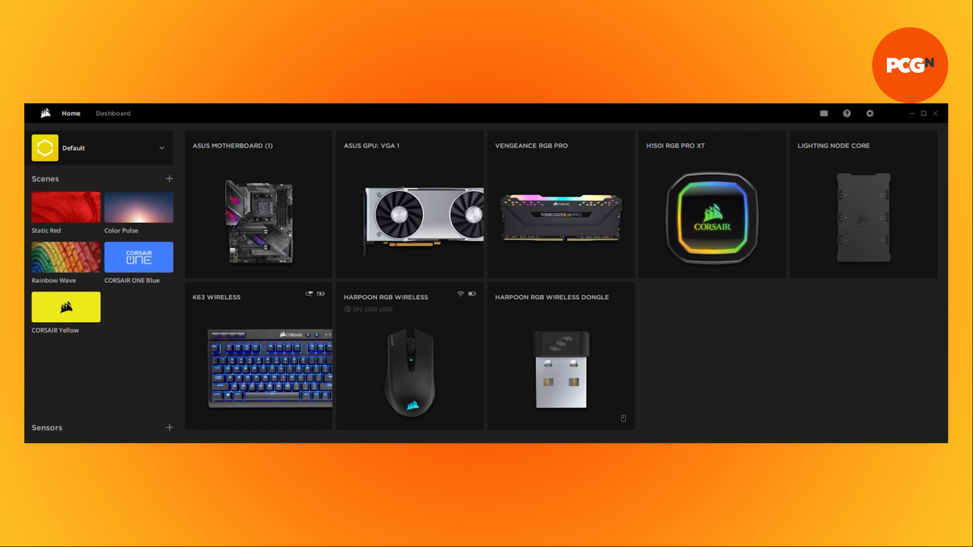 How to install RGB lighting: Corsair iCUE software