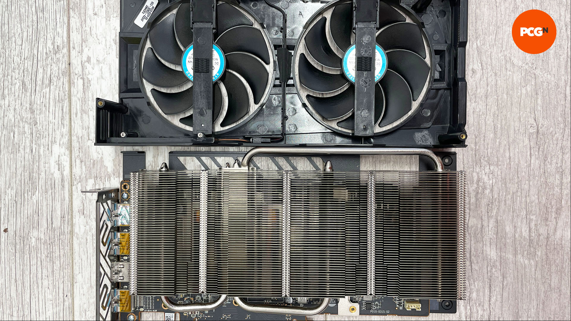 How to lower GPU temp: Remove graphics card cooler shroud and fans