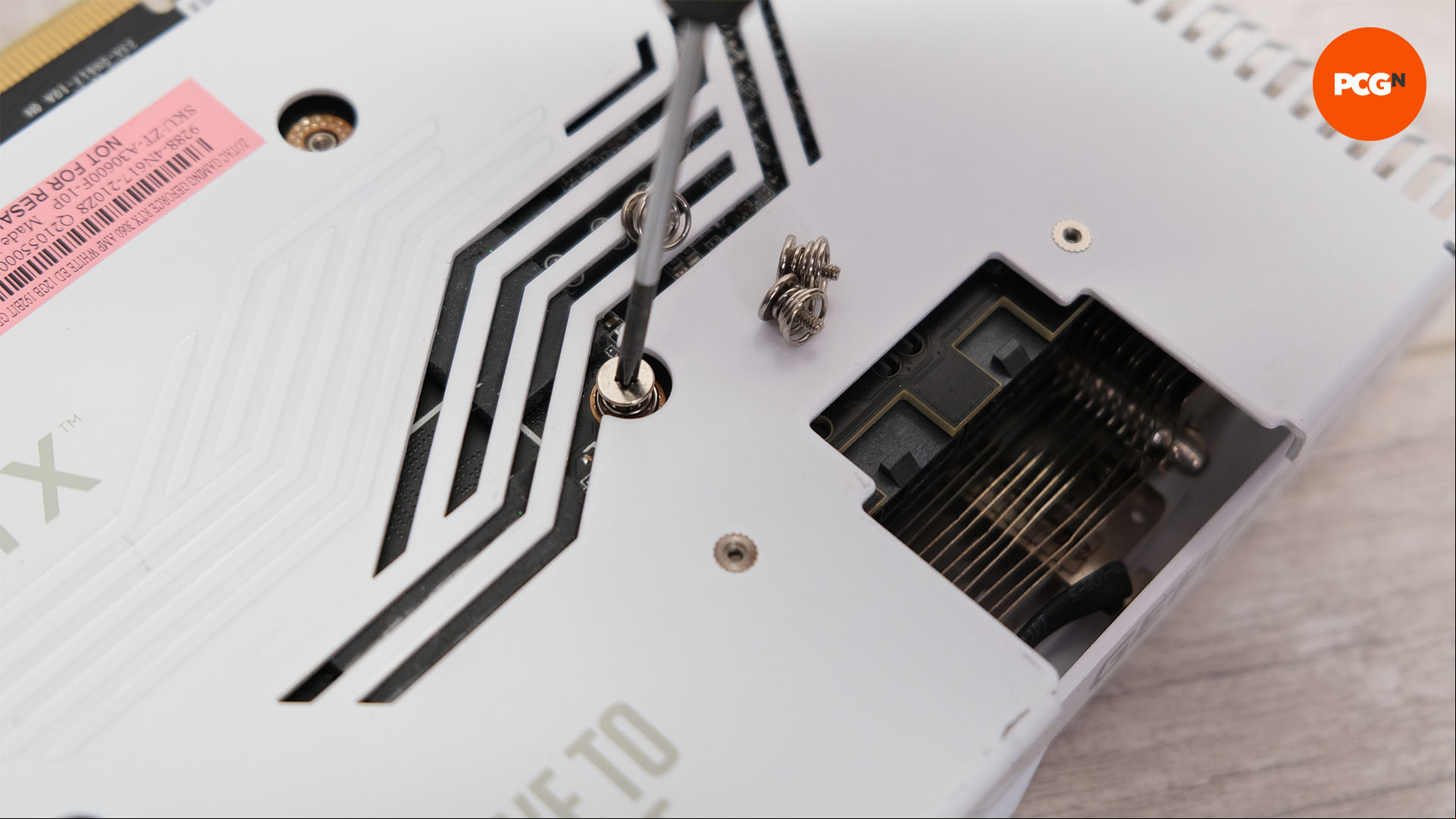 How to lower GPU temp: Remove screws