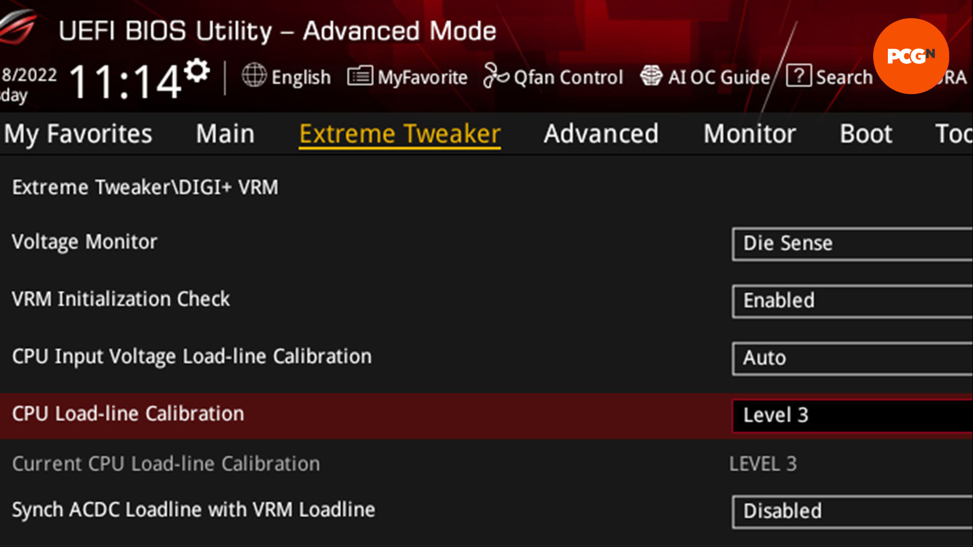 How to overclock a Core i5-13600K: Loadline calibration settings