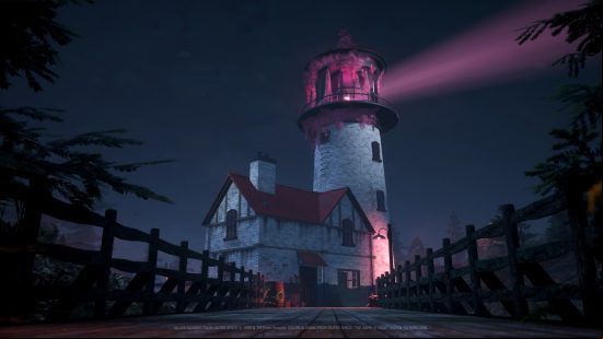 The Lighthouse location from Killer Klowns from Outer Space, the game.