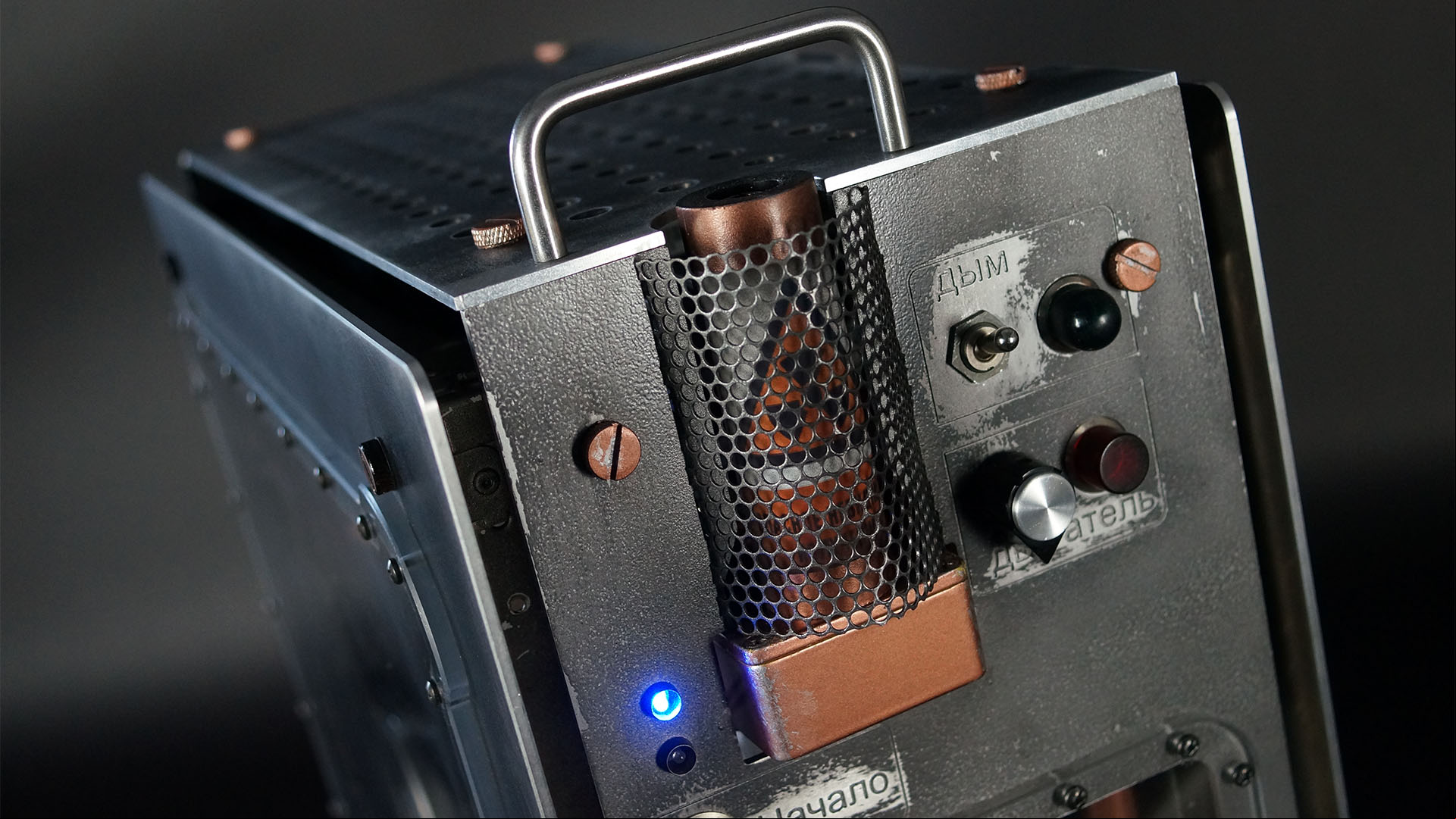 The front of the Metro Exodus gaming PC build