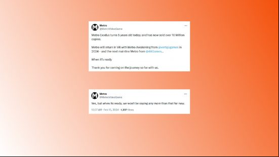 Metro teaser post: Two X posts on a blank background.