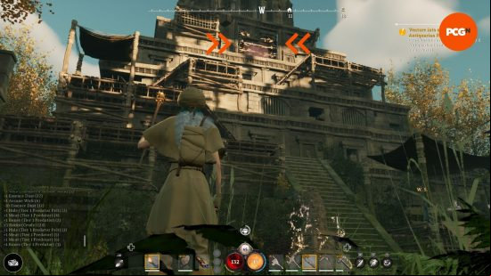 The Nightingale antiquarian card gate is at the top of the first tower you see