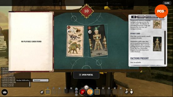 The Nightingale Realm Cards as they appear in the Realm Card Machine.