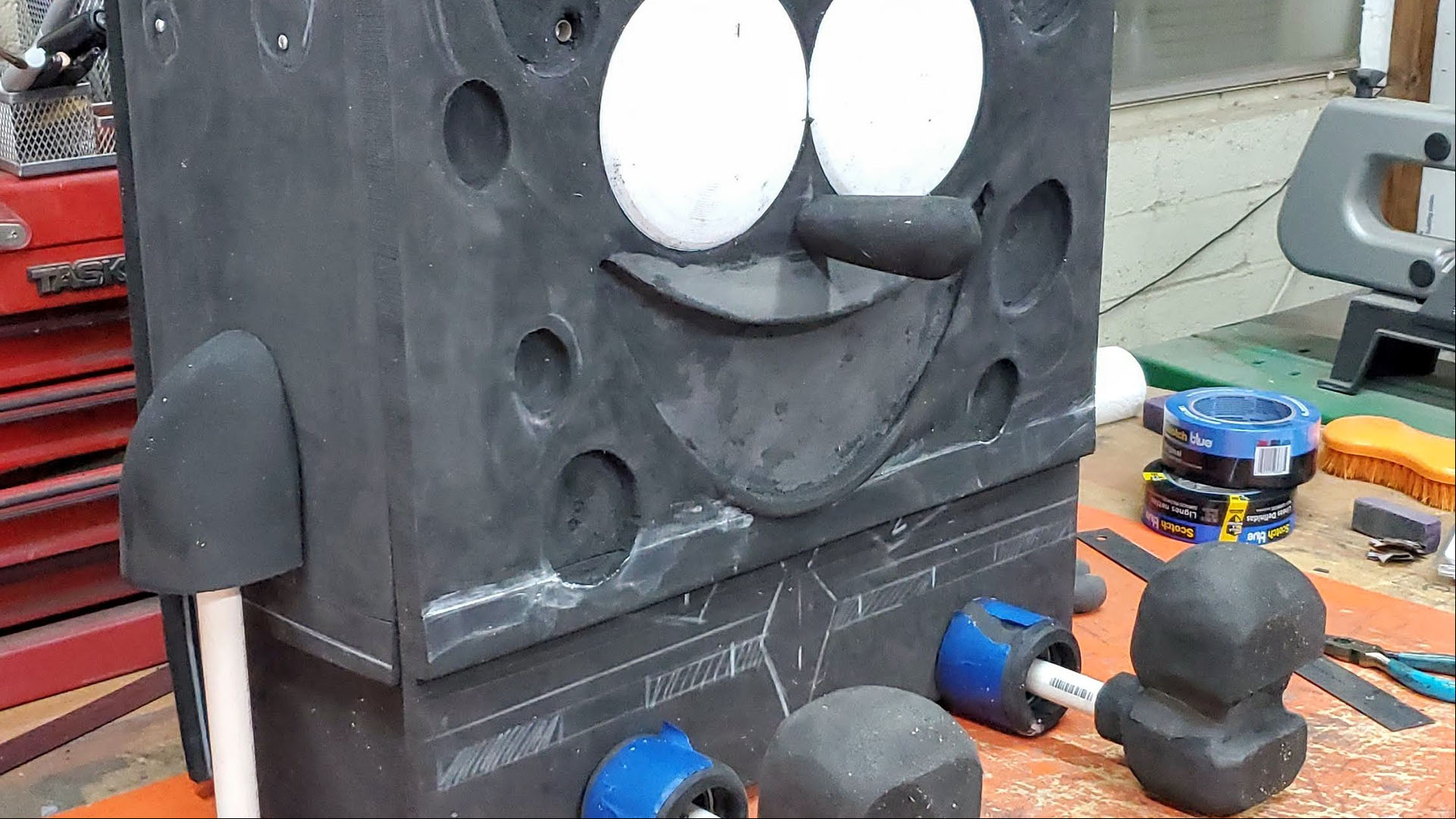 The modelled case for the Spongebob Squarepants PC before it was painted