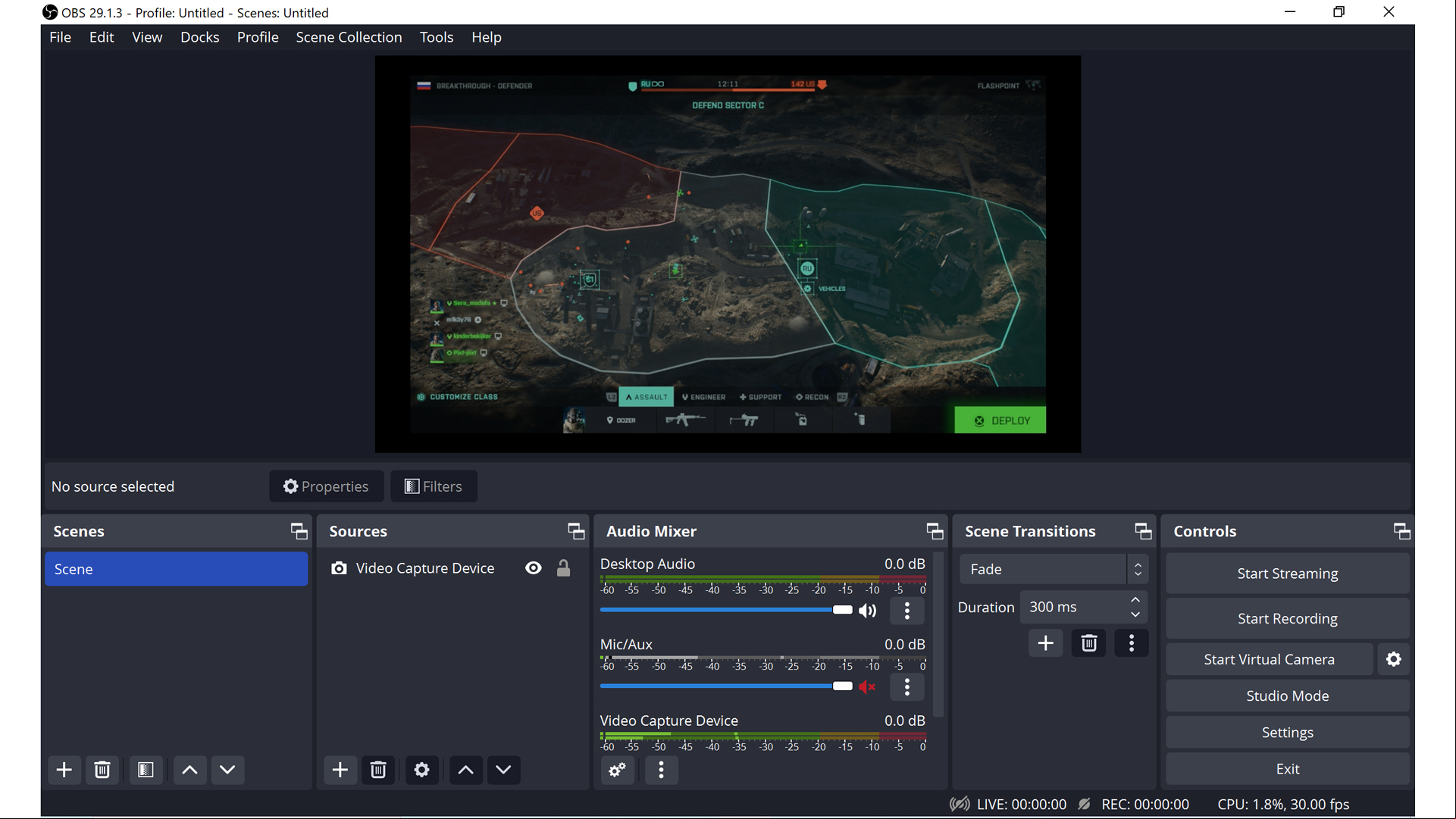AverMedia Live Gamer Ultra 2.1 review image showing the product's software in use.