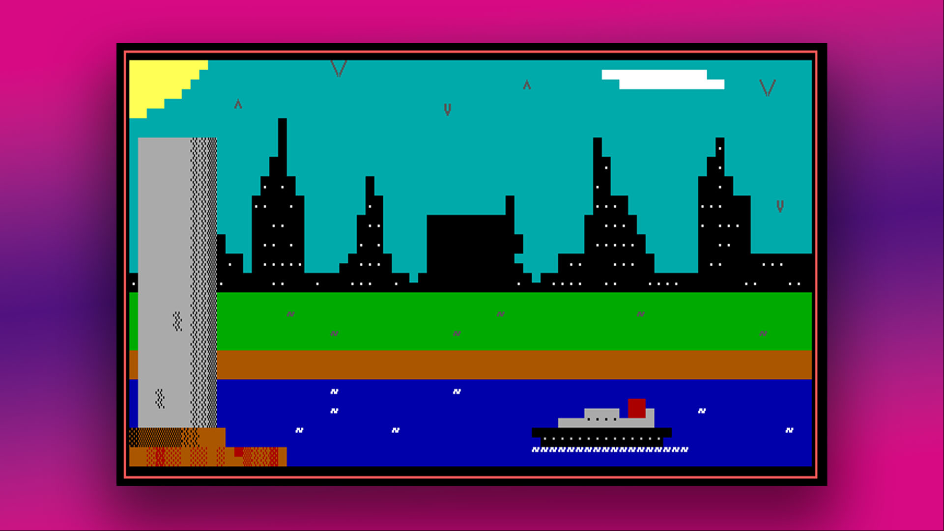 CGA graphics: ASCII text mode artwork by Ben Hardwidge, aged 12