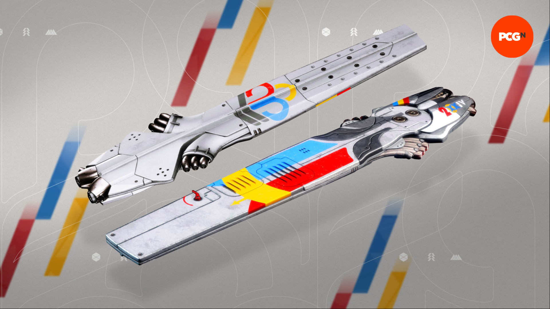 Destiny 2 hoverboard Skimmer design front and back