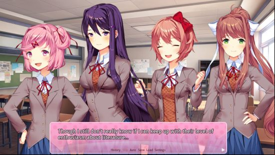 The best visual novels: Doki Doki Literature Club