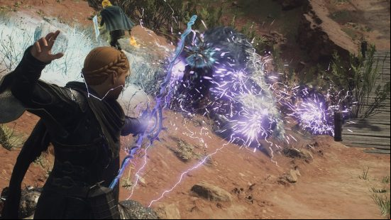 casting boltchain stake in dragons dogma 2 chaining through orcs