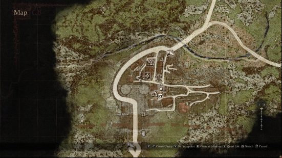 Dragon's Dogma 2 forgery: the scrap store location.
