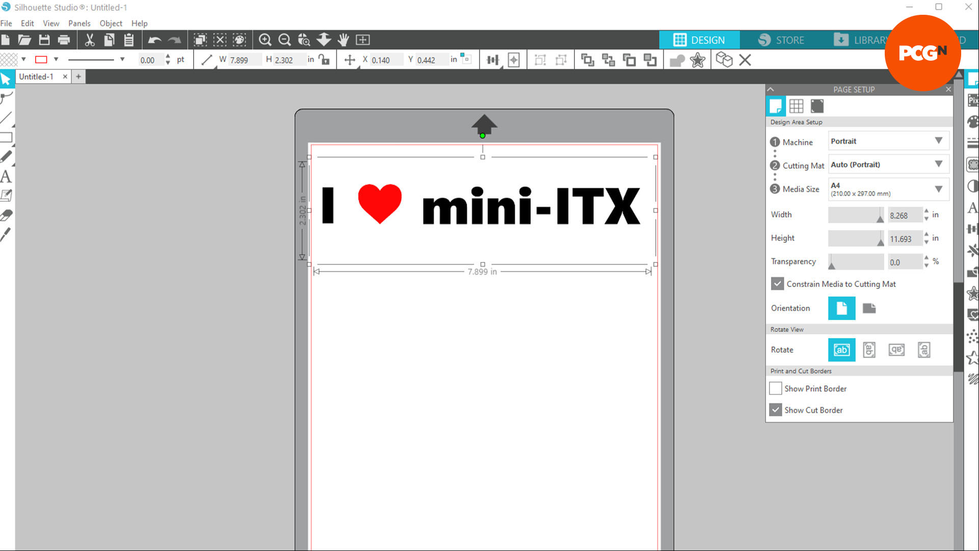 How to make a PC case spray paint stencil: Stay within borders - Silhouette Studio software
