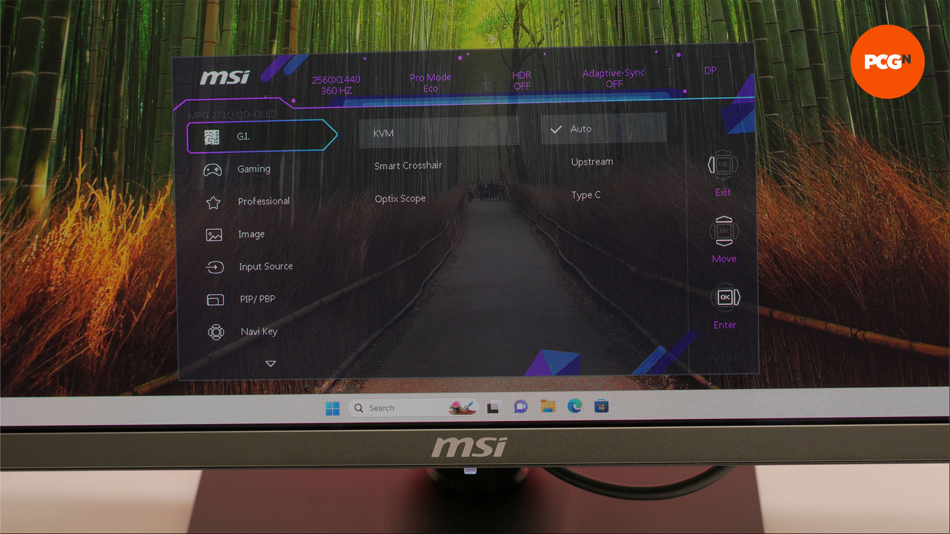 msi mpg 271qrx qd-oled gaming monitor review 17 kvm