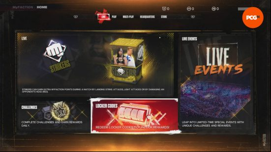 The location of the WWE 2K24 locker codes to unlock new characters for the MyFaction mode.