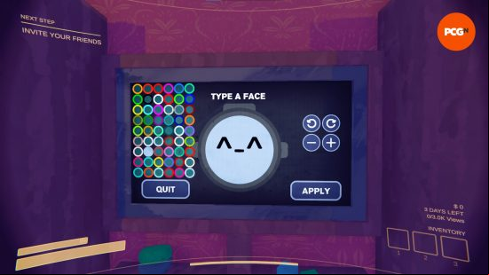 The Content Warning customization screen shows 54 colors to choose from thanks to one of the best Content Warning mods, MoreColors.